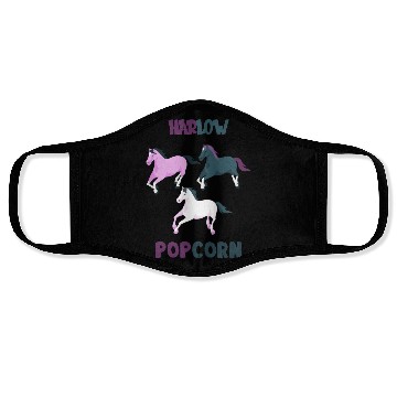 Discover Harlow And Popcorn Merch Popcorn The Pony Face Masks