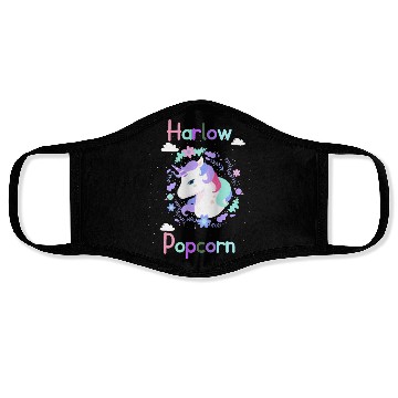 Discover Harlow And Popcorn Merch Popcorn The Pony Face Masks