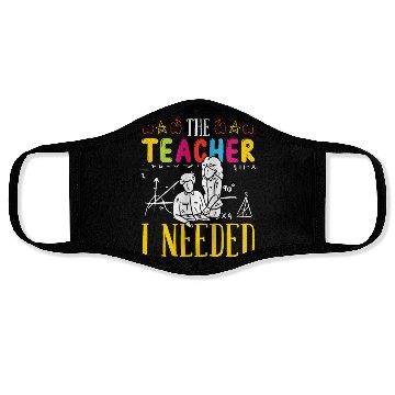 Discover The teacher i needed teachers school class teach Face Masks