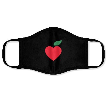 Discover Best Teacher Ever Apple Circle Face Masks