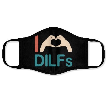 Discover I Love Dilfs Vintage Funny Gift for Incredibly Face Masks