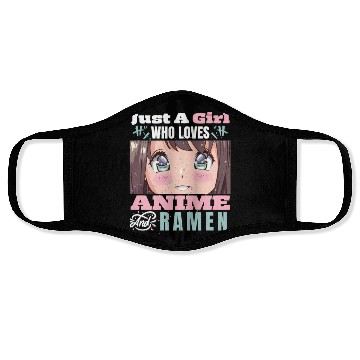 Discover Anime Ramen Girl Embrace Face Masks