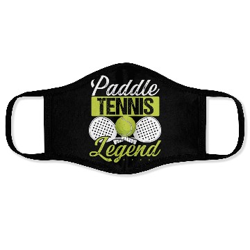 Discover Paddle Tennis Player Match Paddle Legend Face Masks
