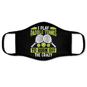 Discover Paddle Tennis Player Match Play to burn off crazy Face Masks