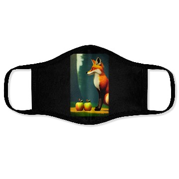 Discover Fox and apples Face Masks