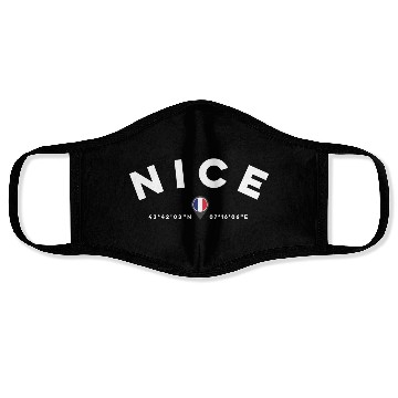 Discover Nice France Face Masks
