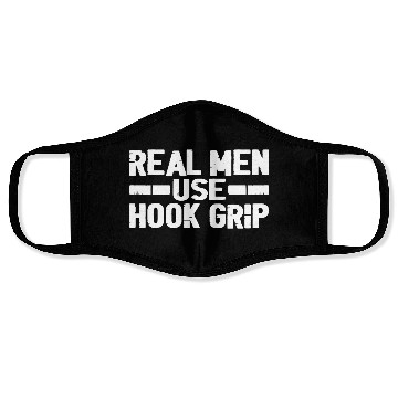 Discover Real Men Use Hook Grip 3 Face Masks