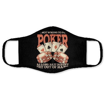Discover Poker Casino Poker Player Gambling Roulette Face Masks