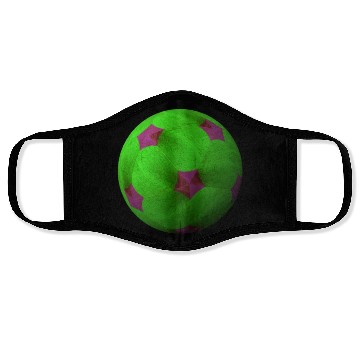 Discover Neon Green 3D with Purple Connected Star Shapes Face Masks