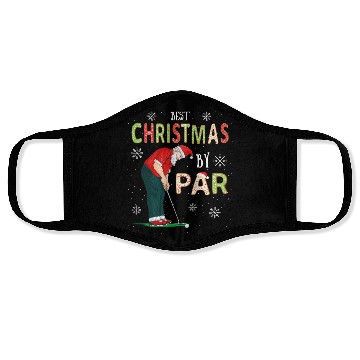 Discover Golf Santa Claus Pun Golfer Gift Golfing Face Masks