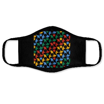 Discover Andalusian Tiles 12 (Alhambra Palace Granada) Face Masks