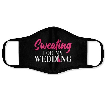 Discover Sweating For My Wedding - Bride Bachelorette Party Face Masks