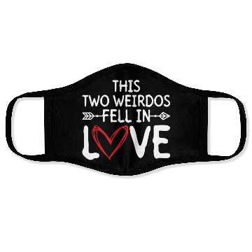 Discover This Two Weirdos Fell In Love - Bride Groom Face Masks