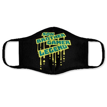 Discover son brother gamer legend Face Masks