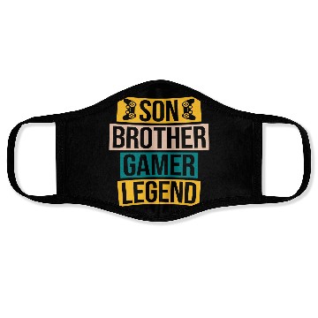 Discover son brother gamer legend Face Masks