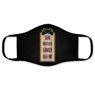 Discover son brother gamer legend Face Masks