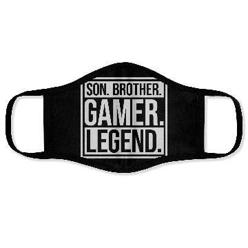 Discover son brother gamer legend Face Masks