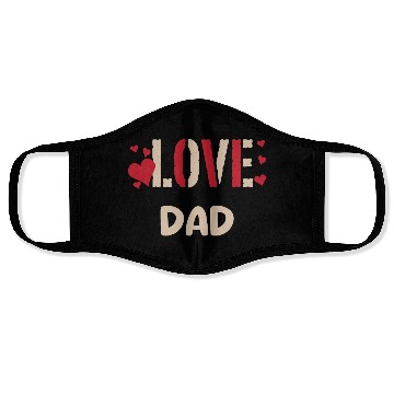 Discover LOVE DAD Face Masks
