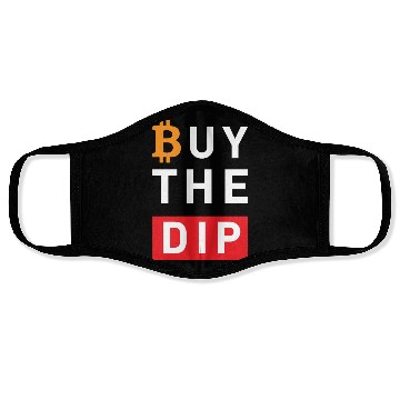 Discover Buy the dip Bitcoin Face Masks