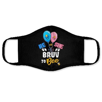 Discover He or She Bruv To Bee Best Brother Ever Big Bro Face Masks