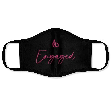 Discover Finally Engaged MF - Bride Bachelorette Party Face Masks