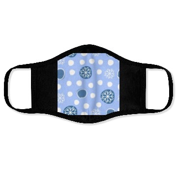 Discover Winter Snowflakes Pattern Face Masks