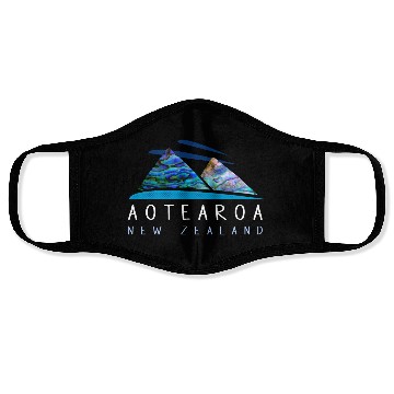 Discover NEW ZEALAND MOUNTAINS PAUA Face Masks
