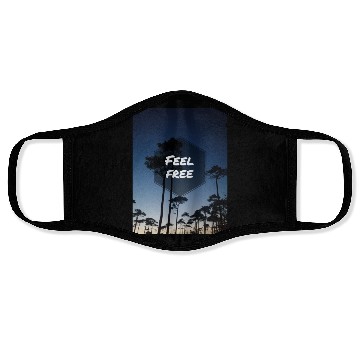Discover freedom in nature Face Masks