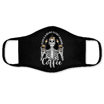 Discover Skeleton Drink Tired Mum needs Coffee Face Masks