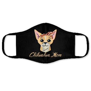 Discover Chihuahua Mom Dog Pet Lover Gift Idea Face Masks