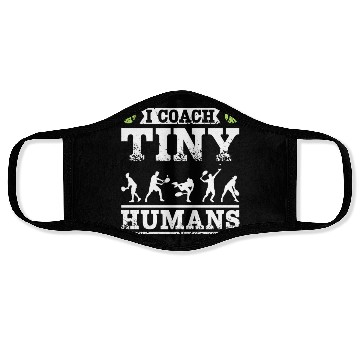 Discover I coach tiny humans tennis coach Face Masks