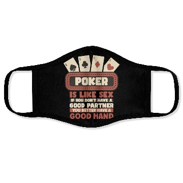 Discover Poker Casino Poker Player Gambling Roulette Face Masks