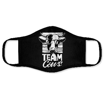Discover Team Cows Farm Animals Cow Lover Face Masks