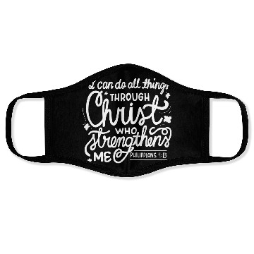 Discover I Can Do All Things Through Christ Bible Vers Face Masks