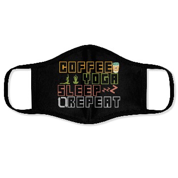 Discover Coffee Yoga Sleep Repeat Face Masks