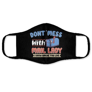 Discover Postal Worker Mail Lady Mail Carrier Postal Face Masks