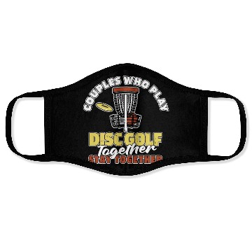 Discover Disc Golf Frisbee Golf Couple Face Masks