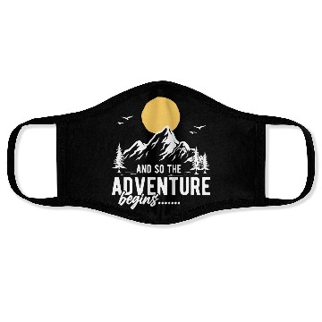 Discover And So The Adventure Begins Face Masks