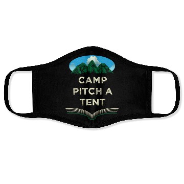 Discover Camp Pitch a Tent Summer Camping Tropical Camper W Face Masks