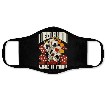 Discover Poker Casino Poker Player Gambling Roulette Gift Face Masks