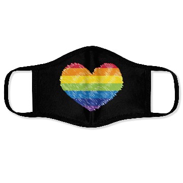 Discover love is love Face Masks