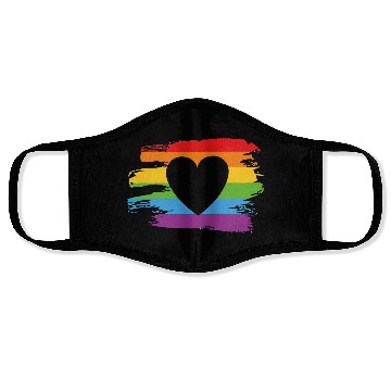 Discover love is love Face Masks