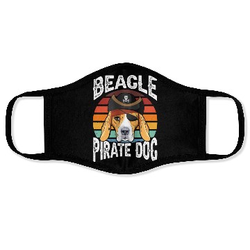 Discover Beagle Pirate Dog Face Masks