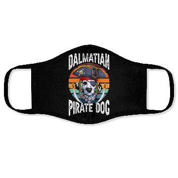 Discover Dalmatian Pirate Dog Face Masks