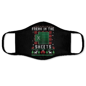 Discover Freak In The Sheets Excel Ugly Christmas Sweater Face Masks