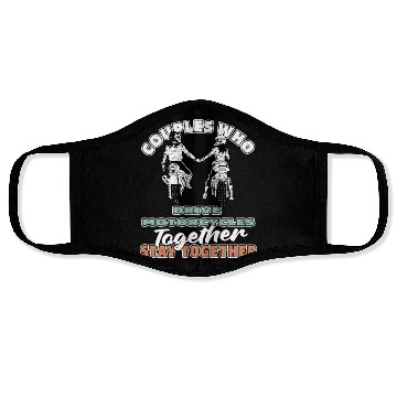 Discover Motorcycle Couple Face Masks