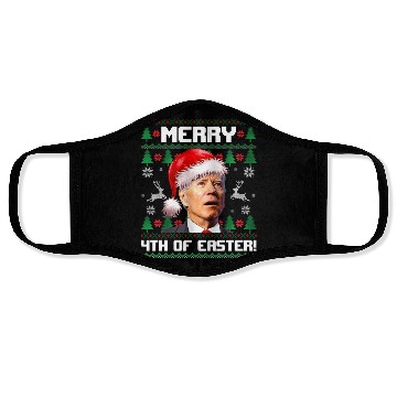 Discover Merry 4th Of Easter! Face Masks