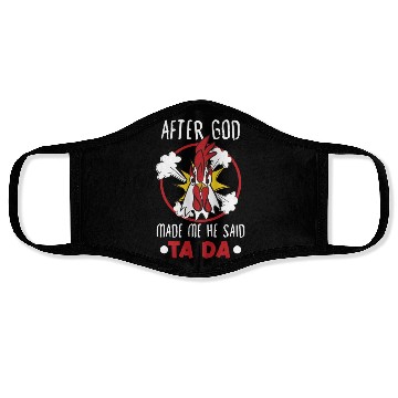 Discover Chicken Farmer Gift Funny Chickens Country Farm Face Masks