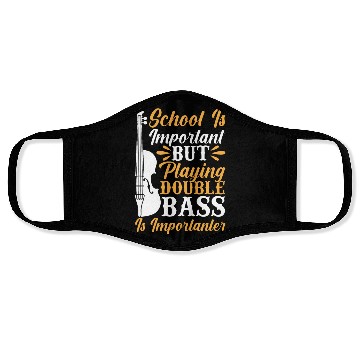 Discover Back To School Playing Double Bass Contrabassist P Face Masks