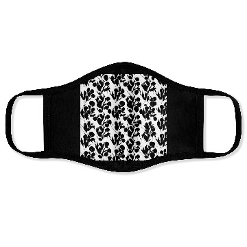 Discover Black and white nature pattern Face Masks